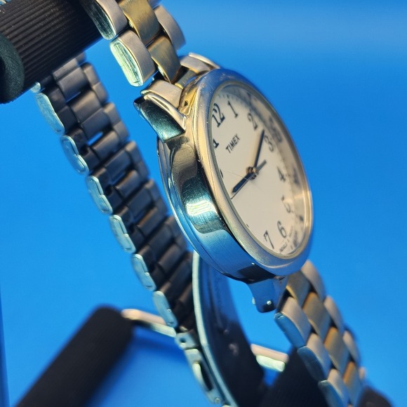 Vintage 2002 Timex Easy Reader Two Tone 25mm Women\'s‎ Quartz Watch SS Bracelet main image 8